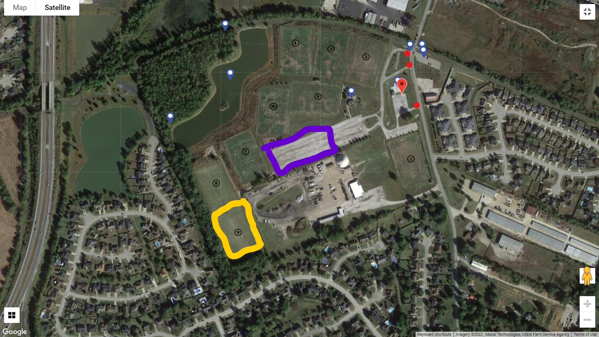 Horse Fork Creek Park - Field 9 and Parking